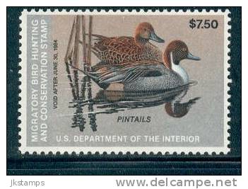 #RW50 US Duck Stamp MNH - PHABULOUS Pair Of Pintail Ducks - Duck Stamps