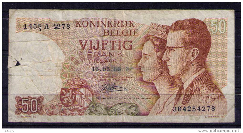 BELGICA 1966 BILLETE DE 20 FRANCOS BELGAS USADO - Sonstige & Ohne Zuordnung