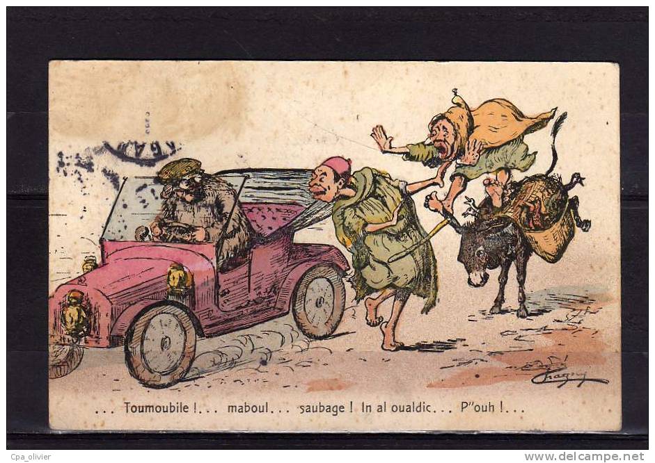 TH Illustrateur, Chagny, Automobile, Toumoubile! Maboul! Saubage! In Al Oualdic!!, Ed Chagny, 1913 - Chagny