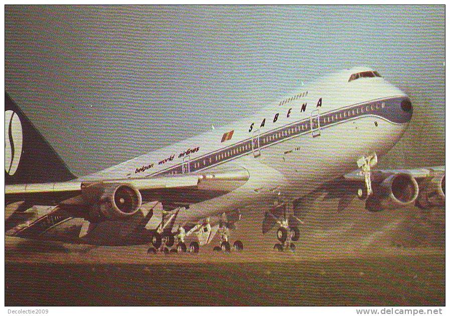 C219 Aviation Civile Beglian Airlines Sabena Official PPC Boeing 747 Not Used PPC - 1946-....: Moderne