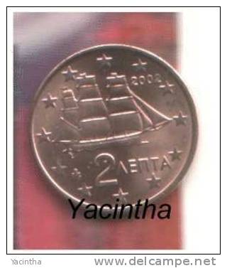 @Y@  Griekenland  1 - 2 - 5   Cent     2002  UNC - Grecia