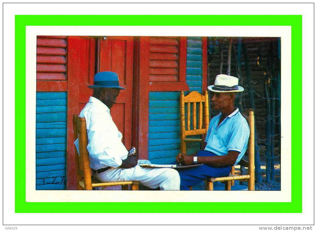 REPUBLICA DOMINICANA - DOMINOES PLAYERS - JUGADORES DE DOMINO - LINEA ZETA - - Dominican Republic