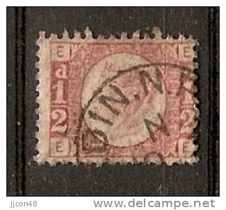 Great Britain 1858-70  QV  1/2d  (o)  E-E, Plate 12 - Used Stamps