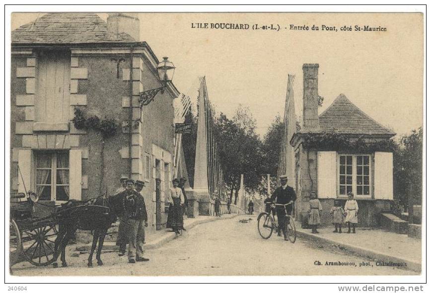 L'ILE BOUCHARD  --  Entrée Du Pont, Côté St-Maurice - L'Île-Bouchard