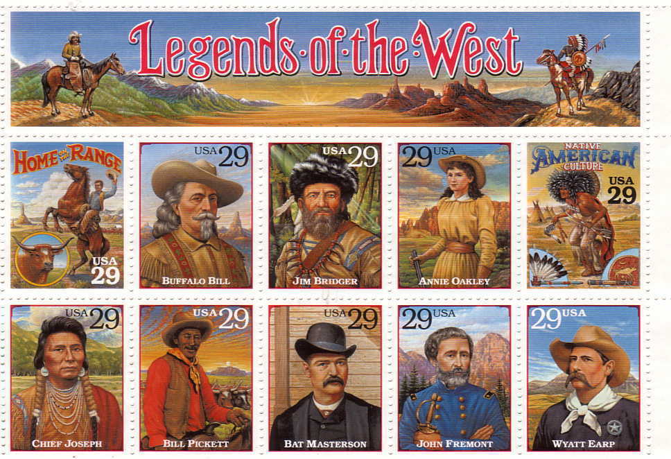 U.S. 2869  Legends Of The West  ** - Sheets
