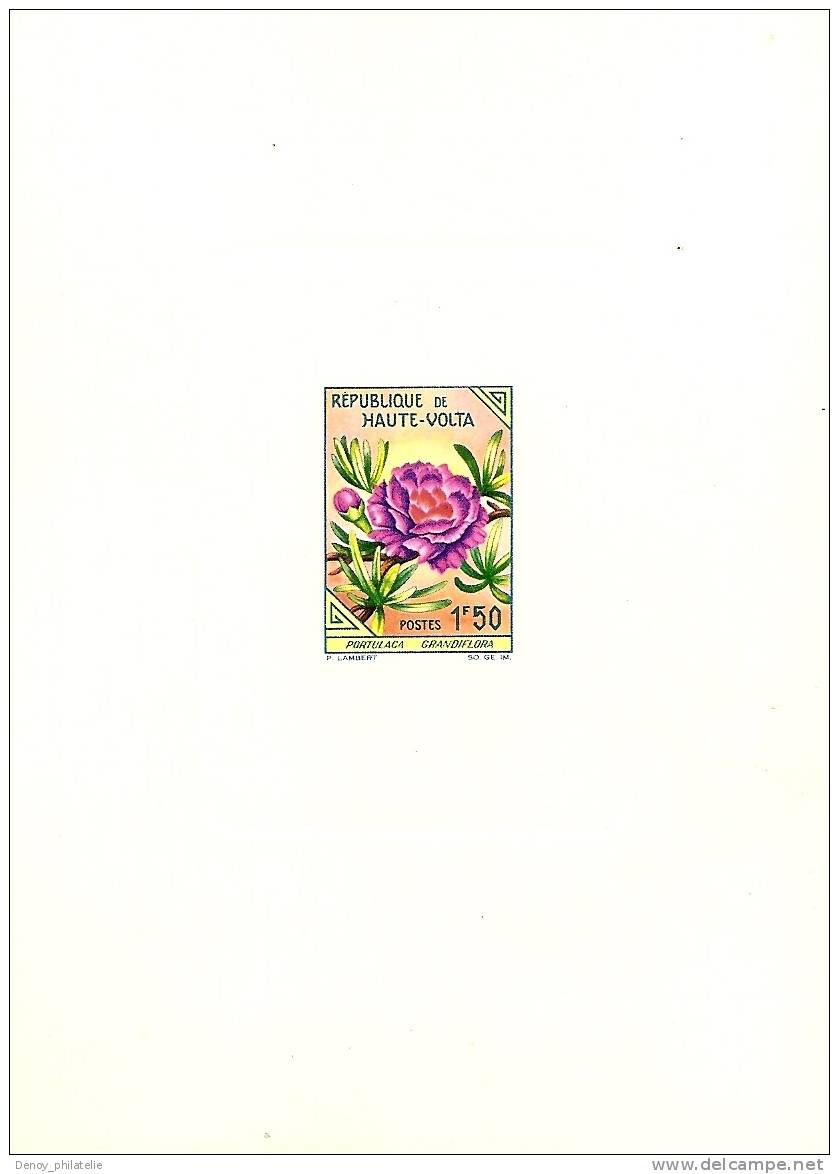 AFRIQUE HAUTE VOLTA POSTE 113/128  EPREUVE DE LUXE  16 VALEURS(fleurs) - Upper Volta (1958-1984)