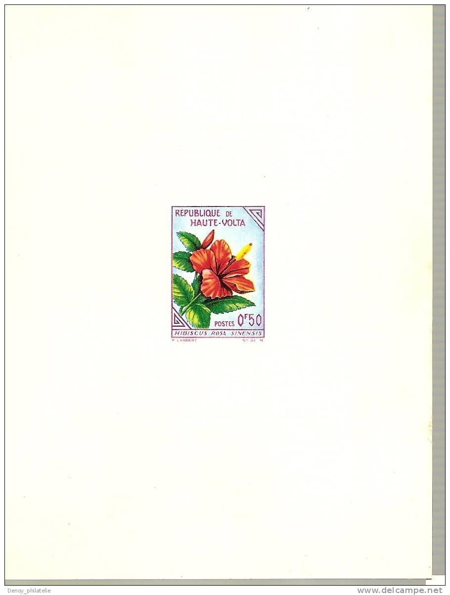 AFRIQUE HAUTE VOLTA POSTE 113/128  EPREUVE DE LUXE  16 VALEURS(fleurs) - Obervolta (1958-1984)
