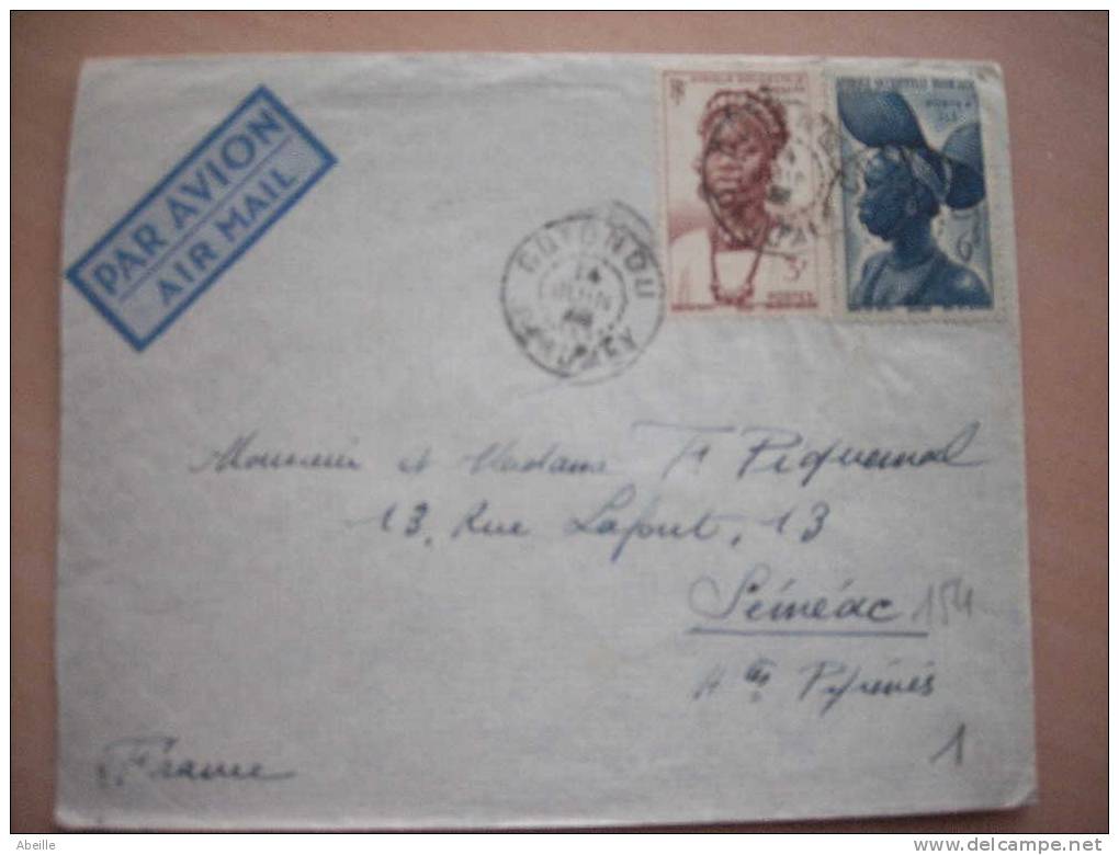 16/154  LETTRE   DAHOMEY   TIMBRES AOF - Lettres & Documents