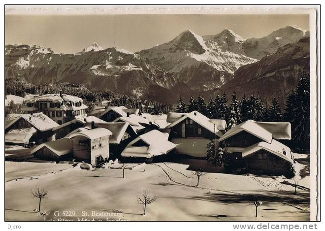 St BEATENBERG G 5229  Mit Eiger Monch U Jungfrau - Beatenberg