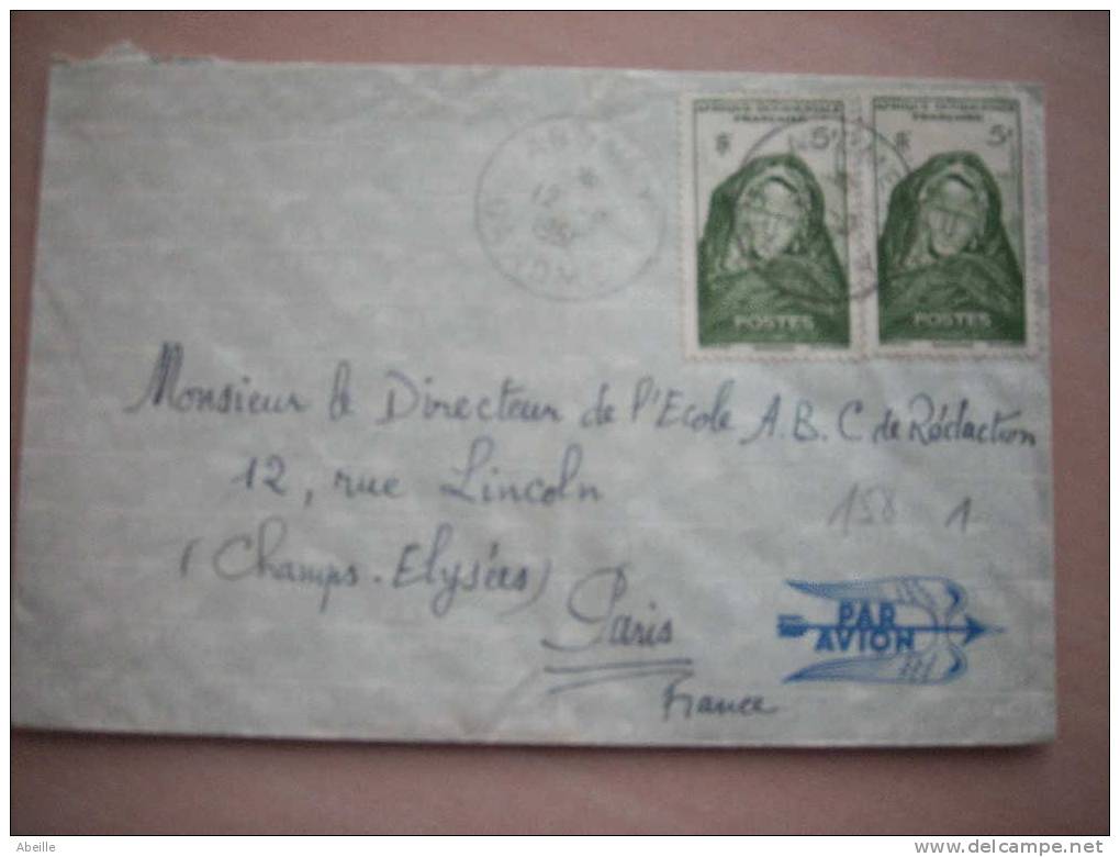 16/158  LETTRE   DAHOMEY   TIMBRES AOF - Lettres & Documents