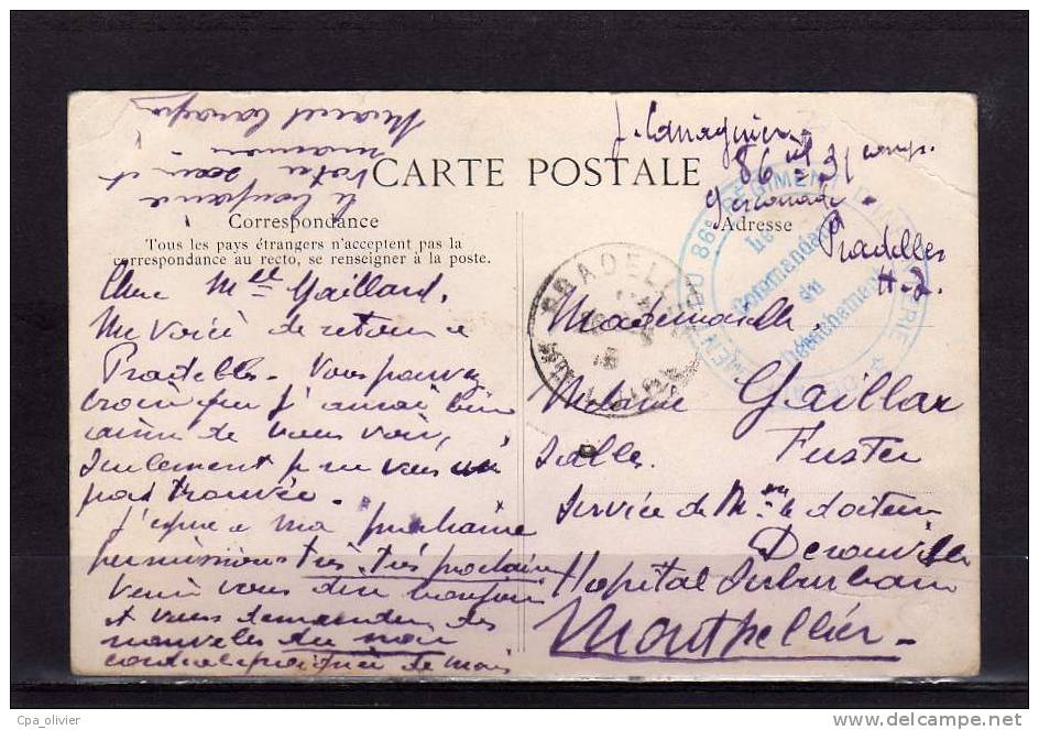 43 BRIOUDE Chateau De Feugère, Cachet 86è Régiment Infanterie, Ed ELD VDC 4015, 1915 - Brioude