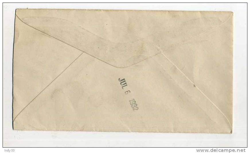 - ETATS UNIS . ENTIER SUR ENVELOPPE DE 1932 . CIRCULATION INTERIEURE - 1921-40