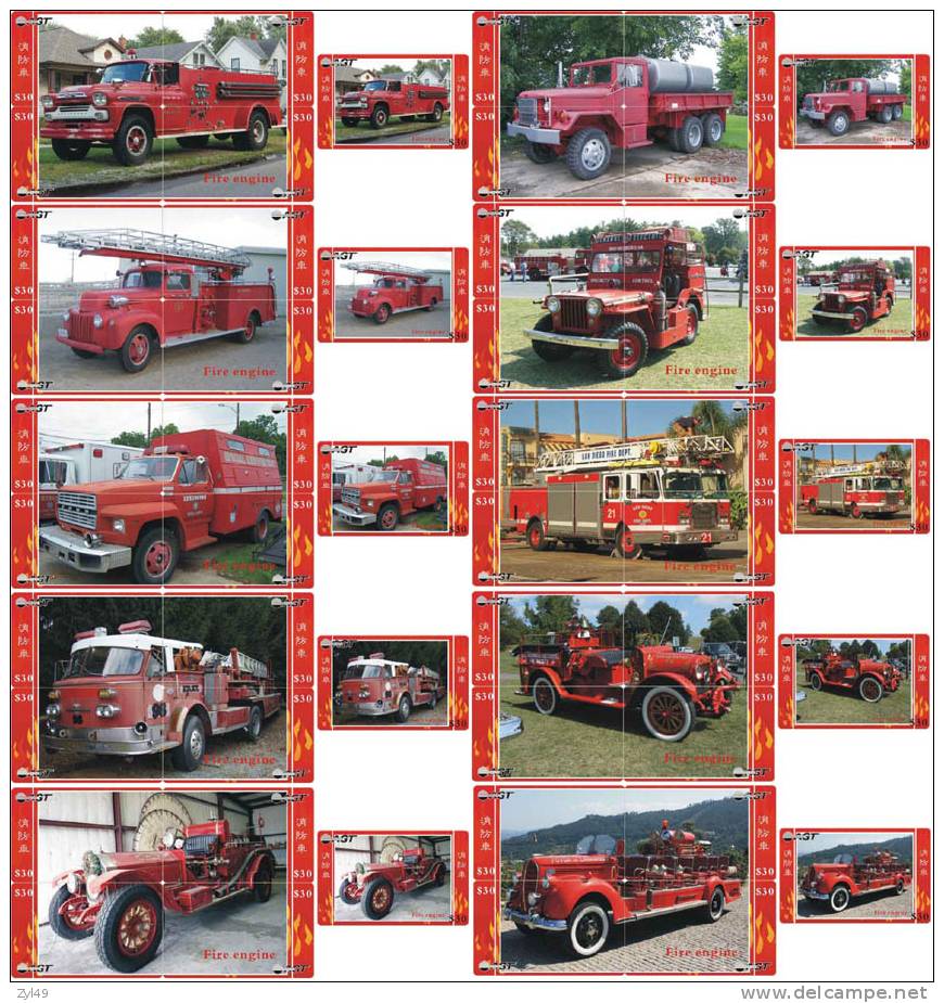 A04212 China Fire Engine Puzzle 50pcs - Pompieri