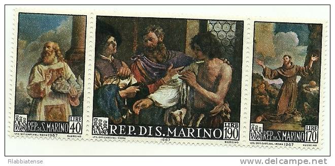 1967 - 739/41 Guercino    +++++++++ - Unused Stamps