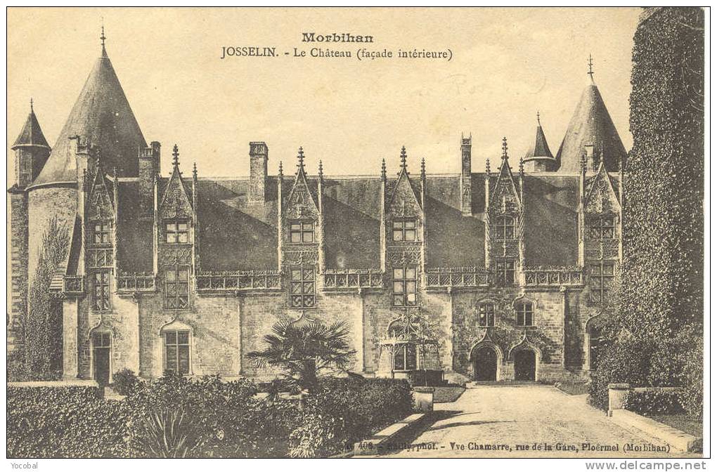 Cp , 56 , JOSSELIN , Le Château , Façade Intérieure - Josselin