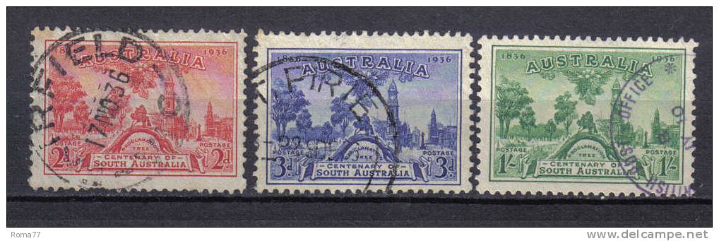 AUS108 - AUSTRALIA  1936,  Yvert Serie N. 107/109 - Gebraucht