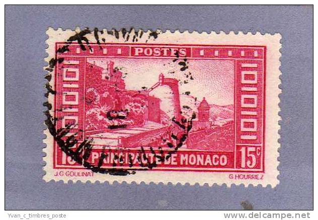 MONACO TIMBRE N° 119 OBLITERE LA MONTEE DU PALAIS - - Gebraucht