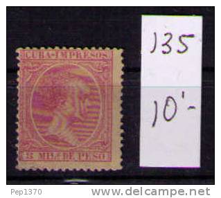 CUBA 1894 - EDIFIL Nº 135 - Cuba (1874-1898)