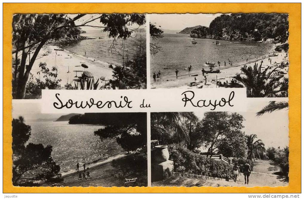 LA COTE D'AZUR - Var - N° C2 LE RAYOL - Carte Photo Multi Vues Circulée En 1955 - Rayol-Canadel-sur-Mer