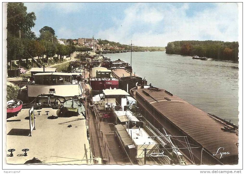 Yvelines  :  CONFLANS SAINTE HONORINE  Vue  Sur  Les  Péniches - Conflans Saint Honorine