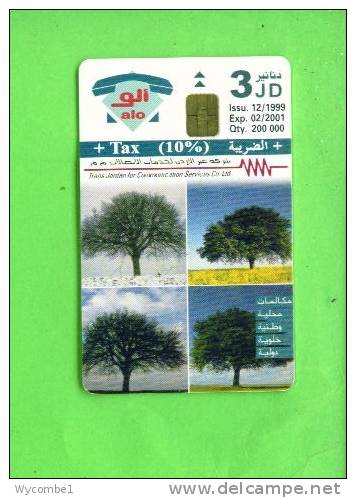 JORDAN - Chip Phonecard/Trees - Jordan