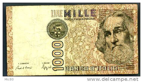 Billet Italie 1000 Lires Marco Polo 1982 Ttb - 1.000 Lire