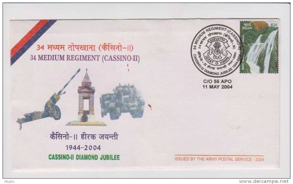 INDIA-ARMY COVER-2004-TANK-WAR MEMORAIL-AMUNATION, Militaria - Other (Earth)