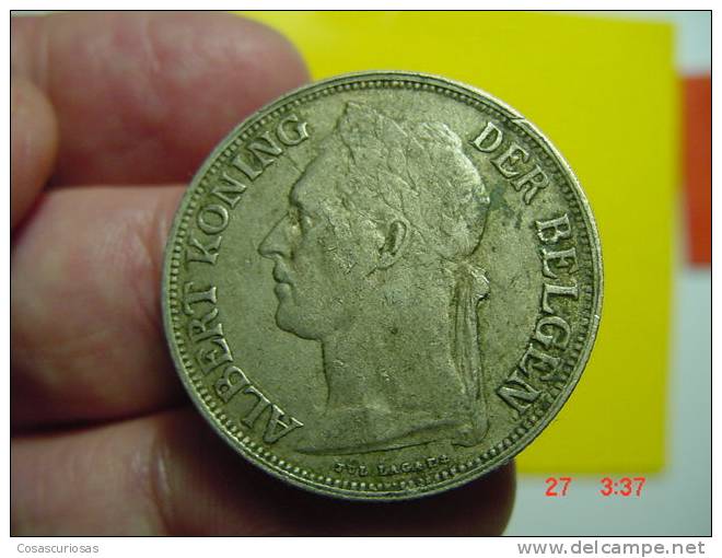 1930 BELGISCH CONGO CONGO BELGA  1 FRANC   YEAR  1922     OTHERS IN MY STORE - 1910-1934: Albert I