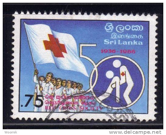 Sri Lanka ~ 50th Anniversary Of Sri-Lanka Red Cross Society ~ SG 928 ~ 1986 ~ Fine Used - Sri Lanka (Ceylon) (1948-...)