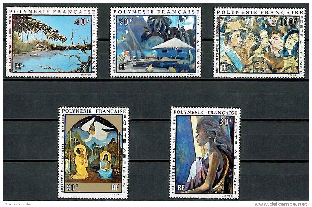 FRENCH COLONIES - POLYNESIA 1971 PAINTINGS - Unused Stamps