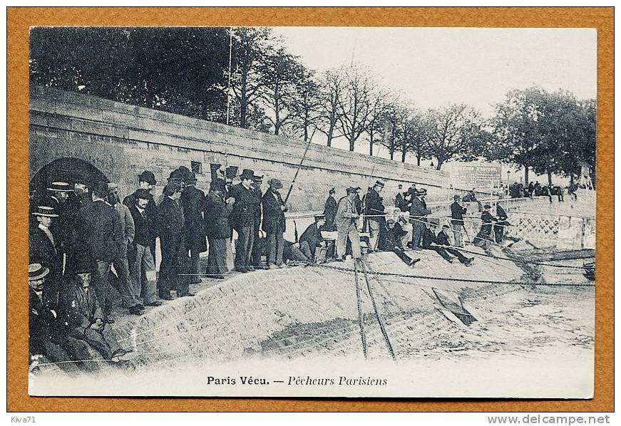 Collection CARTES D´AUTREFOIS " Pêcheurs Parisiens "  1920 - Ile-de-France