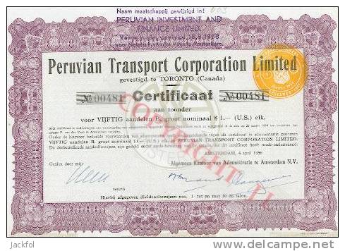 Peruvian Transport Corporation - Transport