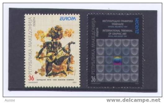 Cept 2003 Macédoine Macedonia Yvertn° 271-72 *** MNH Art De L' Affiche - 2003