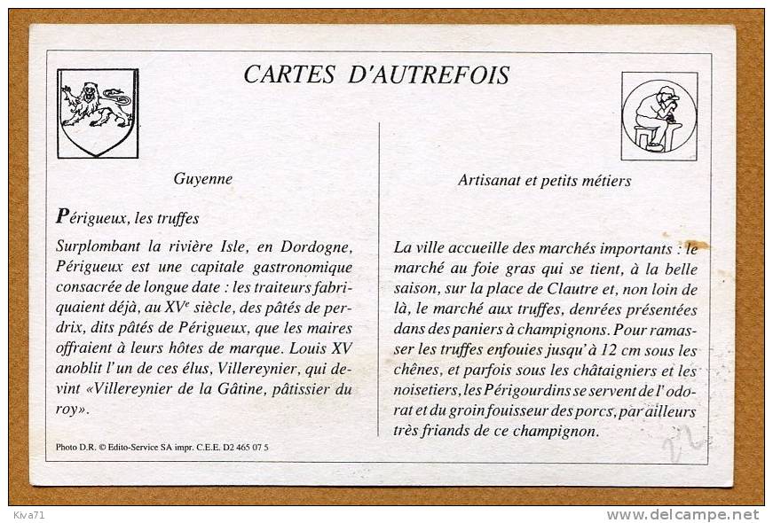 Collection CARTES D´AUTREFOIS " PERIGUEUX" 1900 - Aquitaine