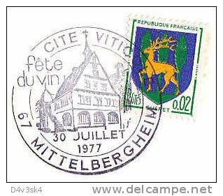 1977 France 67 Bas-Rhin Mittelbergheim Vins Viticole Vigne Vignobles Wine Festival Vineyard Wines Vini Enologia Vigneti - Wines & Alcohols