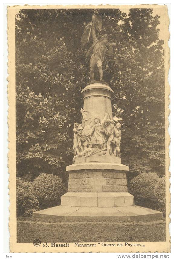 HASSELT - Monument "Guerre Des Paysans" (Y16)f - Hasselt