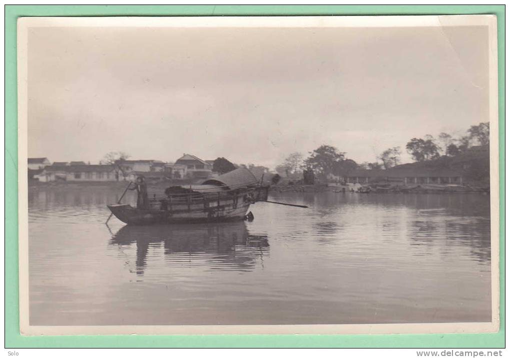 Photo Publicité Réseau D´Orient - Environs D'ANNAM - Sampan Sur La Rivière - Viêt-Nam