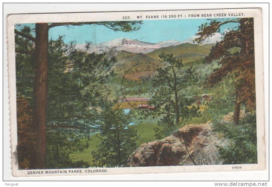 Timbres Yvert N° 228  , 229 / Carte , Postcard De 1931 Pour La France , 2 Scans : Mt Evans Colorado - Cartas & Documentos