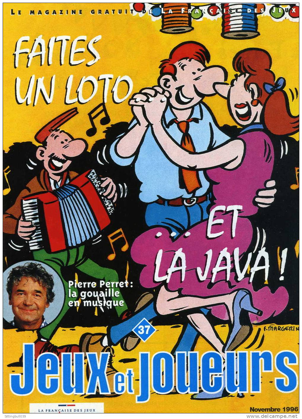 MARGERIN. FAITES UN LOTO... ET LA JAVA !. MAGAZINE PUB POUR LA FRANCAISE DES JEUX. 1996. Neuf ! - Advertisement