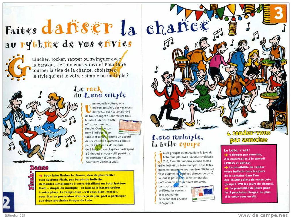 MARGERIN. FAITES UN LOTO... ET LA JAVA !. MAGAZINE PUB POUR LA FRANCAISE DES JEUX. 1996. Neuf ! - Oggetti Pubblicitari