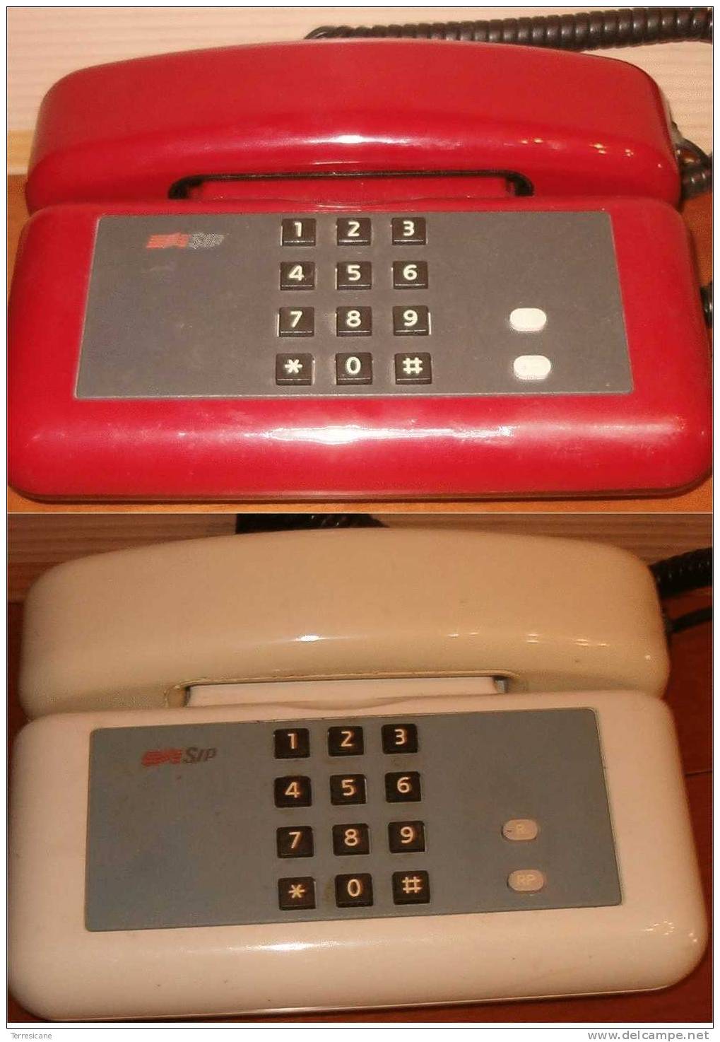 TELEFONO SIP TASTIERA ROSSO O  BIANCO DESIGN GIUGIARO MODERNARIATO - Téléphonie