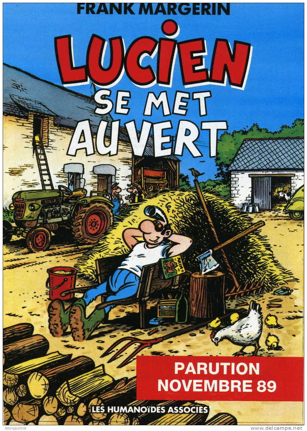 MARGERIN. LUCIEN SE MET AU VERT. MINI BD PUB De 8 Pages POUR LA SORTIE DE L'ALBUM. 1989. Les Humanos. Neuf ! - Oggetti Pubblicitari