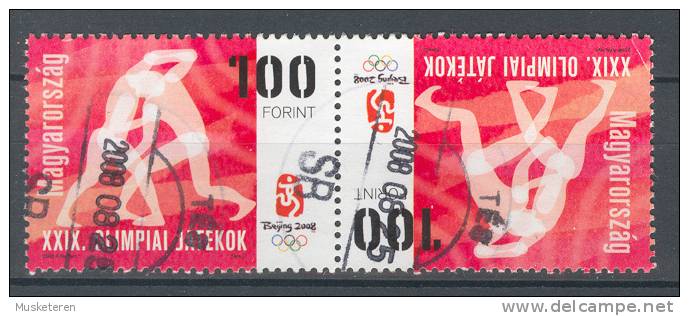 Hungary 2008  100 Forint NEW Olympic Games Olympische Sommerspiele Beijing 2008 Kehrdruck Paare !! - Used Stamps