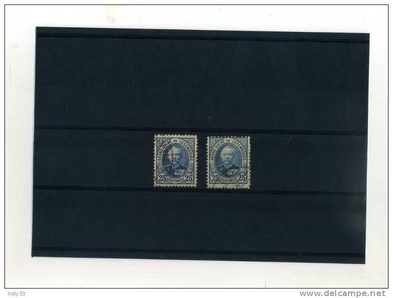 - LUXEMBOURG . TIMBRES 25 CENTIMES DE1891 . - 1891 Adolphe Frontansicht