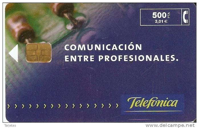 TARJETA DE COMUNICACION ENTRE PROFESIONALES DEL  11/99 Y TIRADA 10000  ( Un Poco Rozada) - Privatausgaben