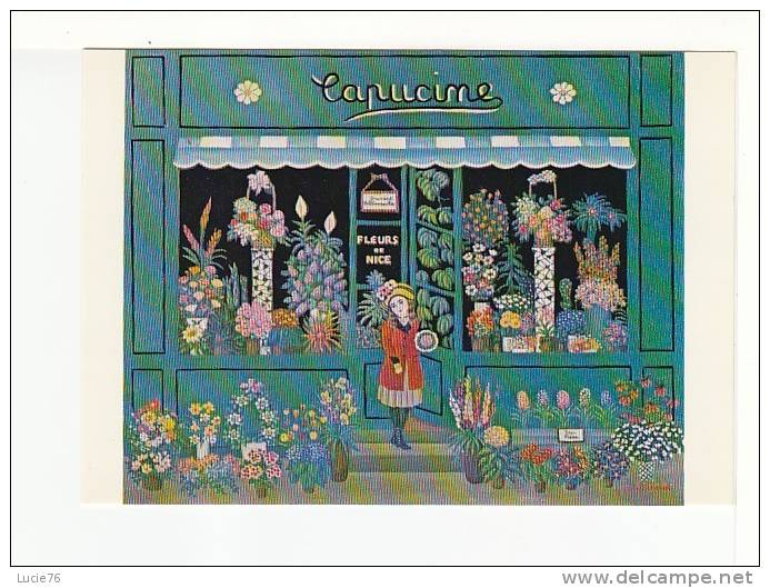 VITRINE  -  FLEURISTE  -  CAPUCINE  -  De  Giséle Pierlot  -   Galerie Naïfs Et Primitifs - Negozi