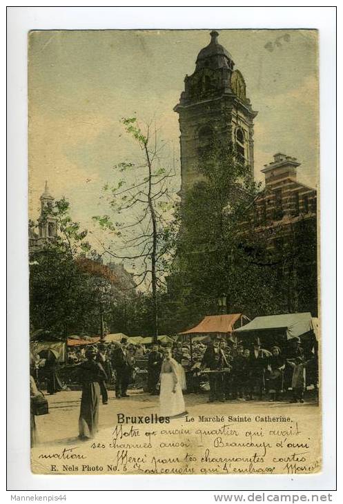 Bruxelles - Le Marché Sainte Catherine - Ed. Nels Photo 5 - Märkte