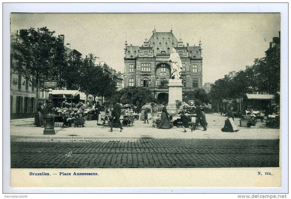 Bruxelles - Place Anneessens - Marchés