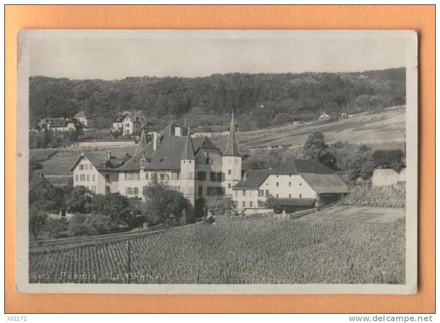 H303 Le Château De Peseux, Vignes. Perrochet 8419 - Peseux