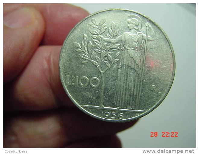 2017  ITALIA  ITALY 100 LIRE    YEAR  1956 BB    OTHERS IN MY STORE - 100 Lire